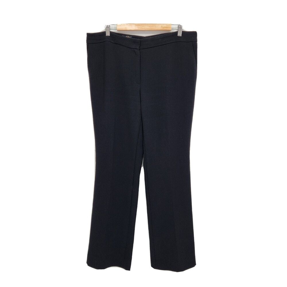 Escada Dress Pants Trousers Straight Leg Black Heavyweight Size 44 US Large (12)
